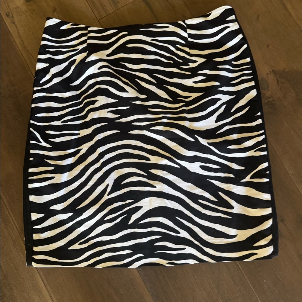 WHBM Zebra Print Skirt